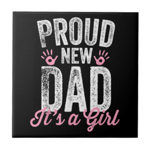 Stolzer Neuer Papa Es Ist Ein Mädchen Geschenke Va Fliese