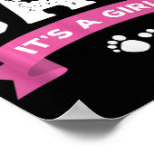 Stolzer neuer Papa, es ist ein Mädchen, süßes Baby Poster (Ecke)