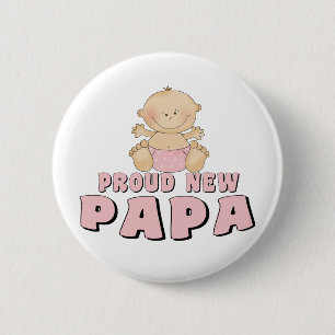 STOLZER NEUER Papa-Junge Button