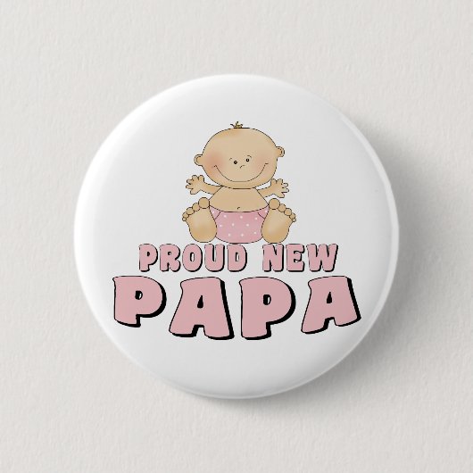 STOLZER NEUER Papa-Junge Button (Vorderseite)