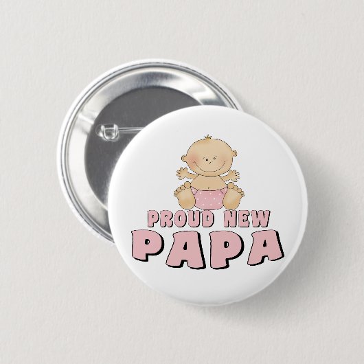 STOLZER NEUER Papa-Junge Button (Vorne & Hinten)