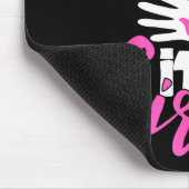 Stolzer neuer Vater Es ist ein Mädchen Lustige Sch Mousepad (Ecke)