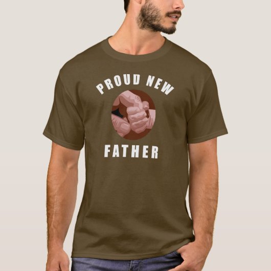 Stolzer neuer Vater-T - Shirt (Vorderseite)