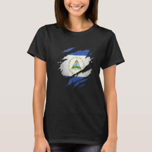 Stolzer Nicaraguaner  Zerrissene Nicaraguanische F T-Shirt