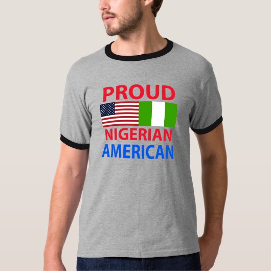 Stolzer nigerischer Amerikaner T-Shirt (Vorderseite)