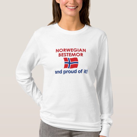Stolzer Norweger Bestemor (Großmutter) T-Shirt (Vorderseite)