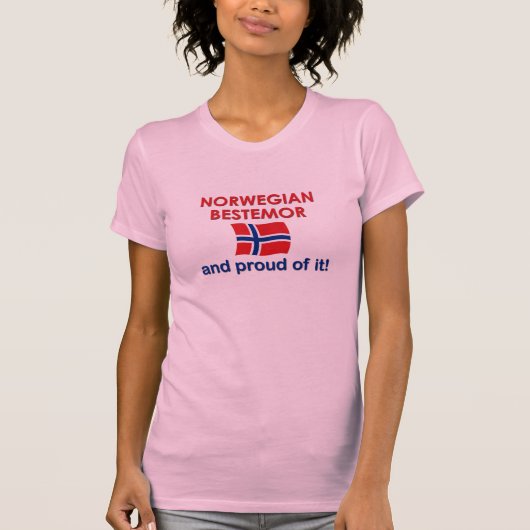 Stolzer Norweger Bestemor (Großmutter) T-Shirt (Vorderseite)