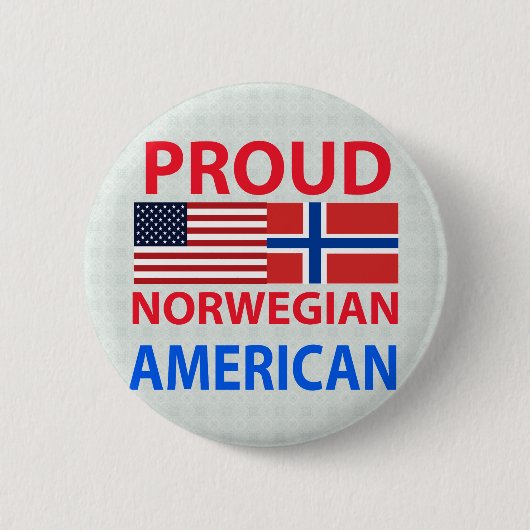 Stolzer norwegischer Amerikaner Button (Vorderseite)