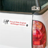 Stolzer Olde Englisch Bulldogge Autoaufkleber (Auf Lkw)
