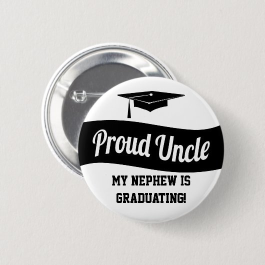 Stolzer Onkel - Abschluss-Knopf Button (Vorne & Hinten)