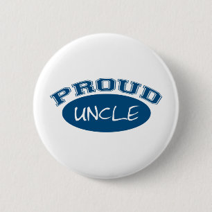 Stolzer Onkel (blau) Button