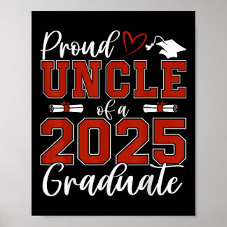 Stolzer Onkel eines Absolventen der Klasse 2025 Se Poster