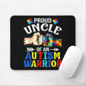 Stolzer Onkel eines Autismus-Kriegers Autismus-Bew Mousepad (Mit Mouse)