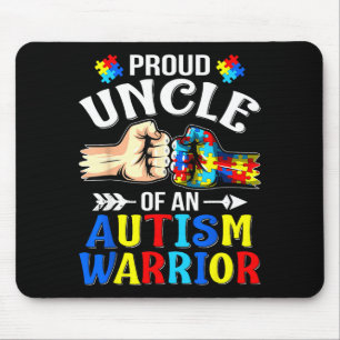 Stolzer Onkel eines Autismus-Kriegers Autismus-Bew Mousepad