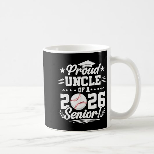 Stolzer Onkel eines Baseball-Absolventen der Obers Kaffeetasse (Rechts)