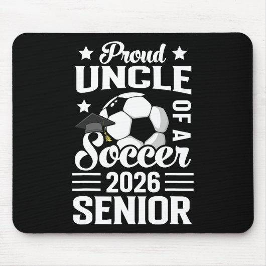 Stolzer Onkel eines Fußball-Absolventen 2026 Absch Mousepad (Vorne)
