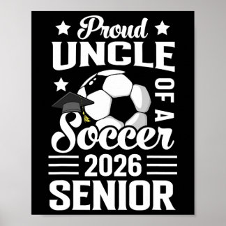 Stolzer Onkel eines Fußball-Absolventen 2026 Absch Poster