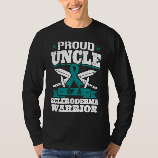 Stolzer Onkel eines Scleroderma-Kriegers Bewusstse T-Shirt (Vorderseite)