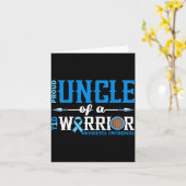 Stolzer Onkel eines T1d-Kriegers Diabetes-Bewussts Karte (Gelbe Blume)