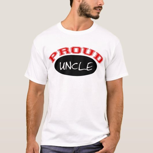 Stolzer Onkel (Schwarzes und Rot) T-Shirt (Vorderseite)