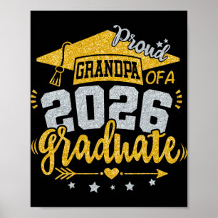 Stolzer Opa eines Absolventen 2026 Abschluss Senio Poster