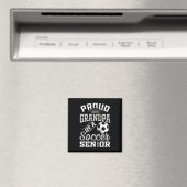 Stolzer Opa eines Fußball-Absolventen der Klasse 2 Magnet (In Situ (Geschirrspüler))
