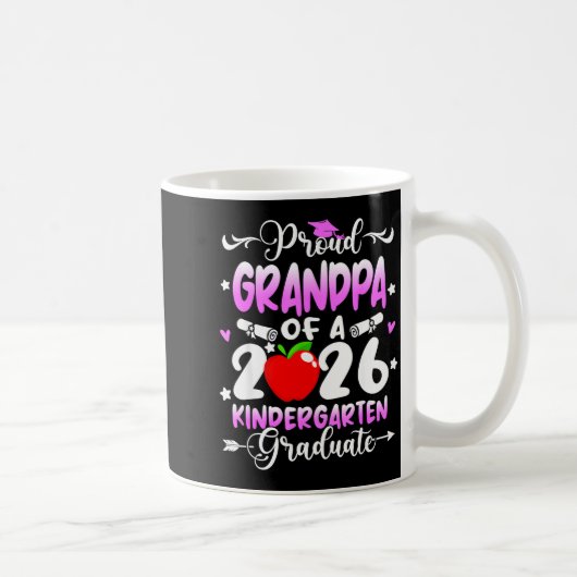 Stolzer Opa eines Kindergartenabsolventen von 2026 Kaffeetasse (Rechts)