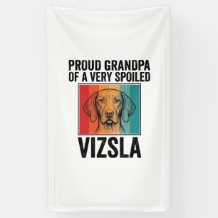 Stolzer Opa Vizsla Vintage Hunde Liebhaber Design_ Banner