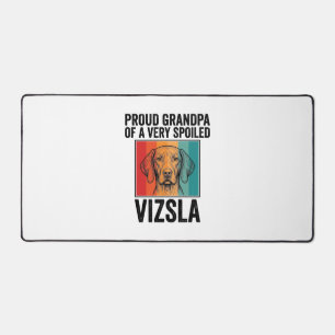 Stolzer Opa Vizsla Vintage Hunde Liebhaber Design_ Schreibtischunterlage