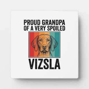Stolzer Opa Vizsla Vintage Hundeliebhaber Design_1 Fotoplatte