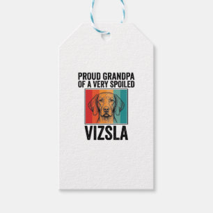 Stolzer Opa Vizsla Vintage Hundeliebhaber Design_1 Geschenkanhänger