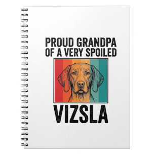 Stolzer Opa Vizsla Vintage Hundeliebhaber Design_1 Notizblock