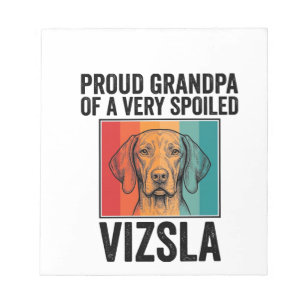 Stolzer Opa Vizsla Vintage Hundeliebhaber Design_1 Notizblock