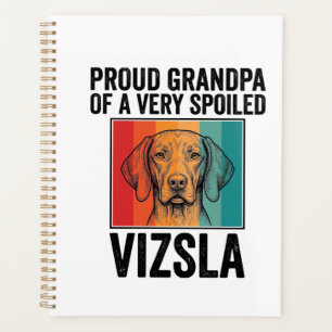 Stolzer Opa Vizsla Vintage Hundeliebhaber Design_1 Planer