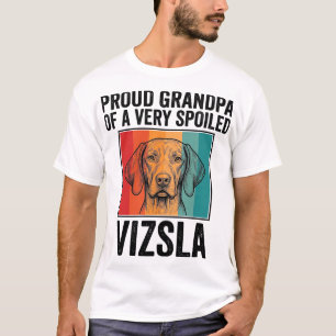 Stolzer Opa Vizsla Vintage Hundeliebhaber Design_1 T-Shirt