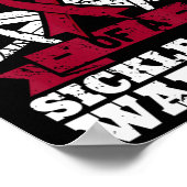 Stolzer Papa eines Sichelzellenkriegers Poster (Ecke)