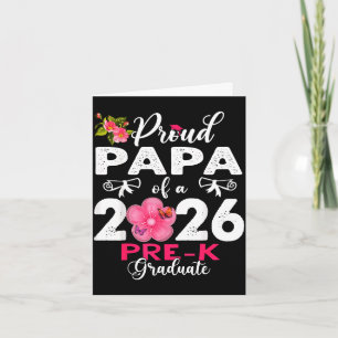 Stolzer Papa eines Vorschulabsolventen 2026 zum Mu Karte