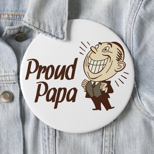 Stolzer Papa-Knopf Button (Beispiel)