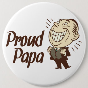 Stolzer Papa-Knopf Button
