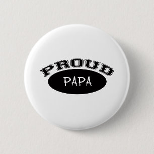 Stolzer Papa (Schwarzes) Button