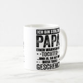 Stolzer Papa, Vater Und Tochter Spruch, Geschenk Kaffeetasse (VorderseiteRechts)