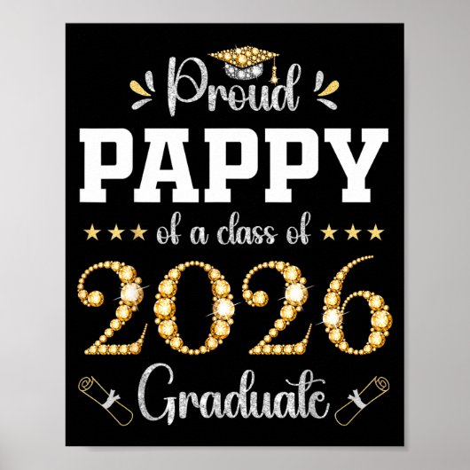 Stolzer Papi eines Absolventen des Jahrgangs 2026  Poster (Vorne)