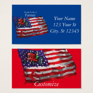 Stolzer patriotischer Landwirt Flagge Thunder_Cove