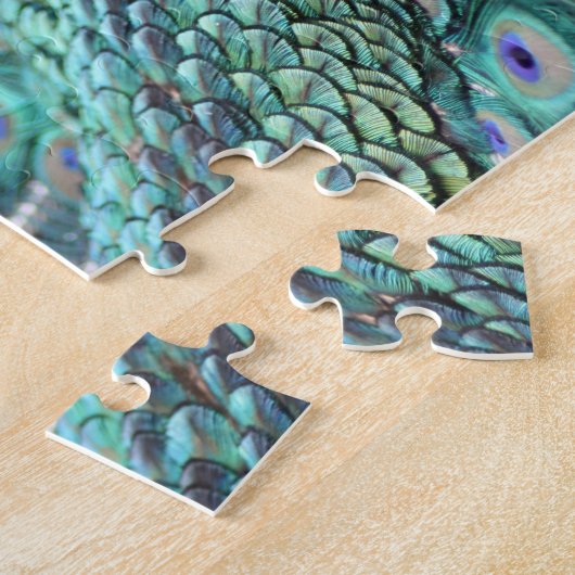 Stolzer Pfau Puzzle (Seite)