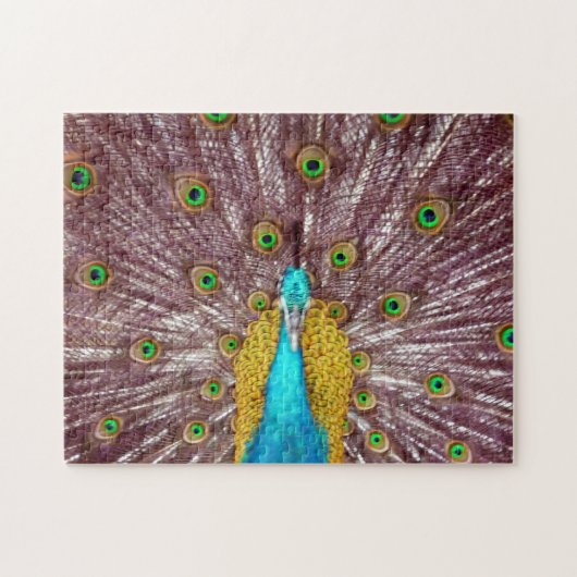 stolzer Pfau Puzzle (Horizontal)