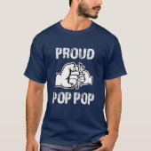 Stolzer Pop-Pop Großvater-Shirt lustiger Männer T-Shirt (Vorderseite)