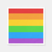 Stolzer Pop: Regenbogenflagge Serviette (Vorderseite)