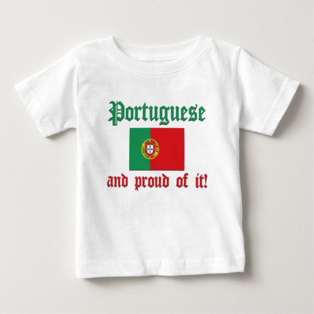 Stolzer Portugiese Baby T-shirt (Vorderseite)