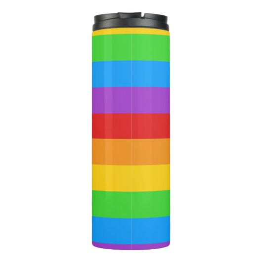 Stolzer Power: Regenbogenflagge Thermosbecher (Rückseite)