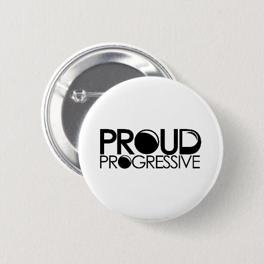 Stolzer Progressist Button (Vorne & Hinten)